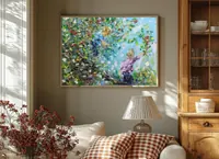 Somewhere In childhood — original impressionist oil painting by Volodymyr Myriyevskyy, 70 × 50 cm (28″ × 20″) — photo 3
