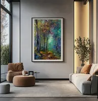Forest Dream — original impressionist oil painting by Volodymyr Myriyevskyy, 40 × 60 cm (16″ × 24″) — photo 5