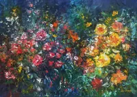 Garden of Living Colors — original oil painting by Volodymyr Myriyevskyy