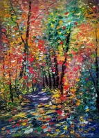 Forest Shadows — original oil painting by Volodymyr Myriyevskyy