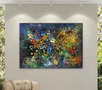 Wildflower Dream — original impressionist oil painting by Volodymyr Myriyevskyy, 70 × 50 cm (28″ × 20″) — photo 2