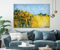 Golden Field — original impressionist oil painting by Volodymyr Myriyevskyy, 60 × 40 cm (24″ × 16″) — photo 4