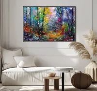 Enchanted Forest Entrance — original impressionist oil painting by Volodymyr Myriyevskyy, 60 × 40 cm (24″ × 16″) — photo 6