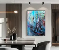 Men's work — original impressionist oil painting by Volodymyr Myriyevskyy, 50 × 70 cm (20″ × 28″) — photo 5