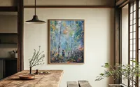 Romantic Stroll Among the Birches — original impressionist oil painting by Volodymyr Myriyevskyy, 50 × 60 cm (20″ × 24″) — photo 8