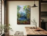 Small fisherman — original impressionist oil painting by Volodymyr Myriyevskyy, 40 × 60 cm (16″ × 24″) — photo 4