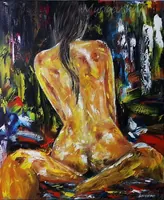 Erotic fantasy — original oil painting by Volodymyr Myriyevskyy