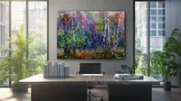 Magical Birch Forest — original impressionist oil painting by Volodymyr Myriyevskyy, 70 × 50 cm (28″ × 20″) — photo 5