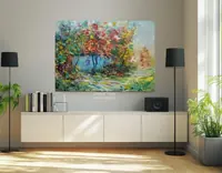Countryside Landscape — original impressionist oil painting by Volodymyr Myriyevskyy, 70 × 50 cm (28″ × 20″) — photo 3