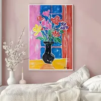 Flowers in a vase — original impressionist oil painting by Volodymyr Myriyevskyy, 40 × 60 cm (16″ × 24″) — photo 2