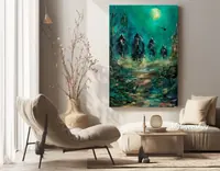 Dark Fantasy Riders — original impressionist oil painting by Volodymyr Myriyevskyy, 40 × 60 cm (16″ × 24″) — photo 5