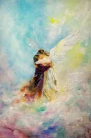 In the Arms of an Angel — original oil painting by Volodymyr Myriyevskyy